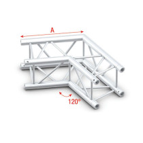 Pro-30 Square G Truss - Corner - Heavy Duty QCVU22 - 120° corner - heavy duty - silver - G