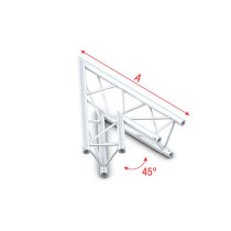 Pro-30 Triangle G Truss - Corner ACU19 - Receivers included - 45° corner