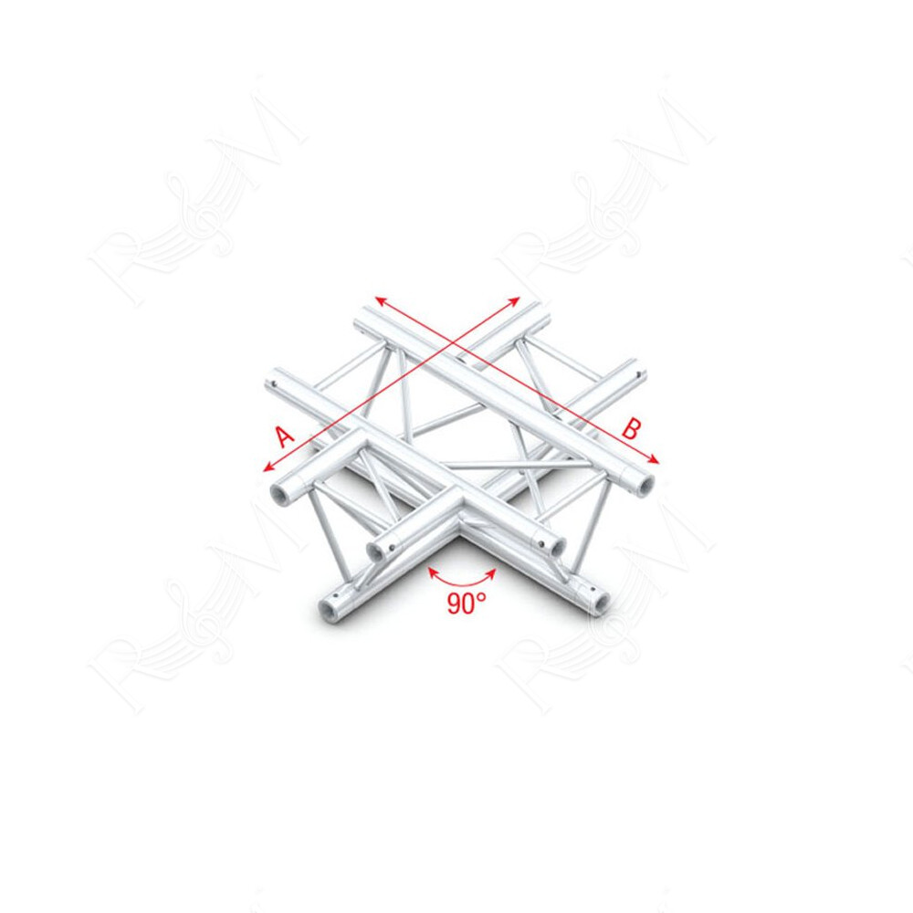 Pro-30 Triangle G Truss - Cross horizontal - 4-way - 71 cm ACU41 - 90° corner - G
