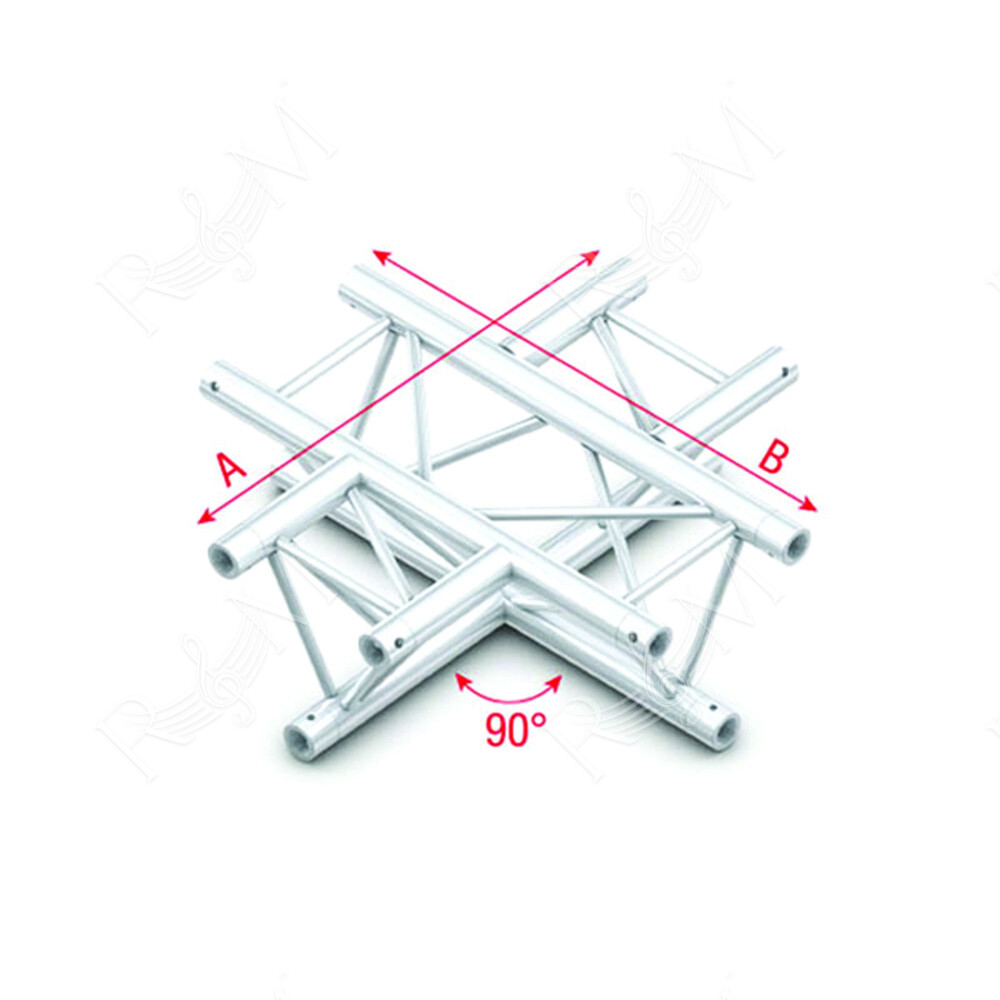 Pro-30 Triangle G Truss - Cross 4-way - 50 cm ACU41sp - 90° corner - silver - G