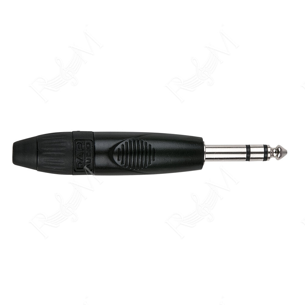 6.3 mm Jack X-type Stereo Alloggiamento nero - cappuccio finale nero