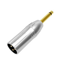 Da XLR 3P maschio a Jack mono maschio