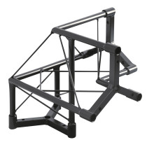 Metal Deco-20 Triangle - Corner down right - apex up 90° Corner