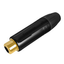 Connettore RCA, femmina, alloggiamento di colore nero