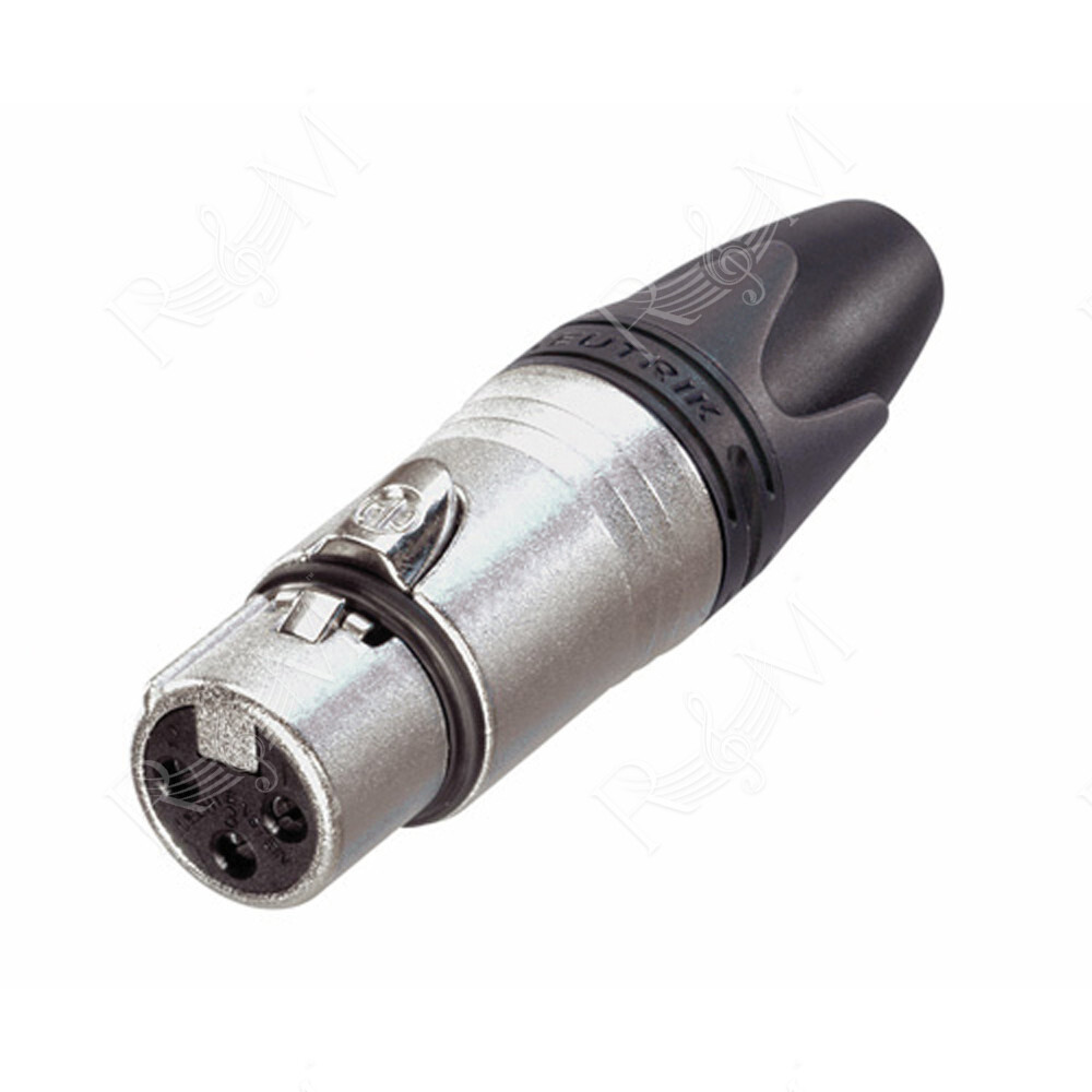 XLR 3P Connector - female - Neutrik XX Contatti in argento - alloggiamento nichel