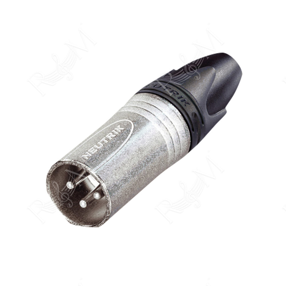 XLR 3P Connector - male - Neutrik XX Contatti in argento - alloggiamento nichel