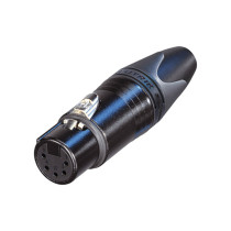 XLR 5P Connector - female - Neutrik XX Contatti in argento - alloggiamento nero