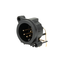 XLR 5-pin male chassis