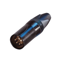 XLR 5P Connector - male - Neutrik XX Contatti dorati - alloggiamento nero