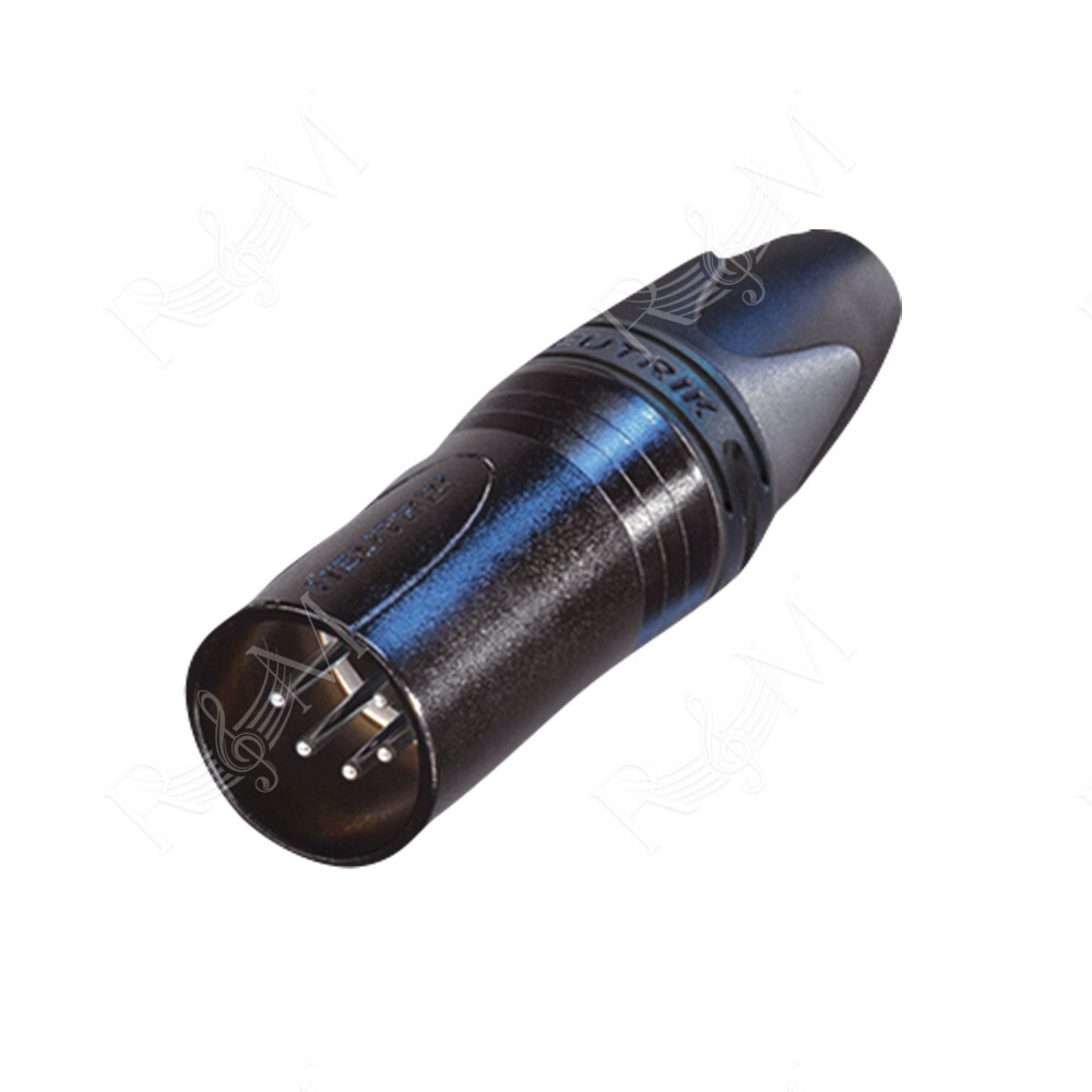 XLR 5P Connector - male - Neutrik XX Contatti in argento - alloggiamento in metallo nero