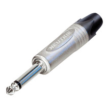 Jack Plug 6.3 mm Mono Alloggiamento in nichel