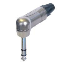 Jack Plug 6.3 mm Stereo - 90° Alloggiamento in nichel