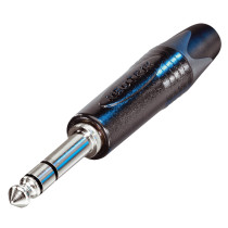 Jack Plug 6.3 mm Stereo Black shell