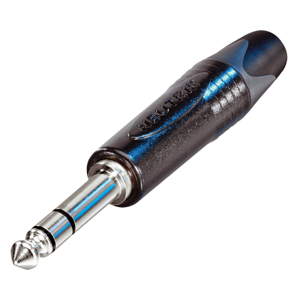 Jack Plug 6.3 mm Stereo Black shell