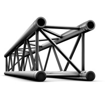 Pro-30 Square P Truss - Straight QTB1000 - Black 1000 mm