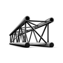 Pro-30 Square P Truss - Straight QTB2000 - Black - 2000 mm