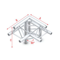 Pro-30 Triangle P Truss - Corner down right - apex up ALB31 - 90° corner - P