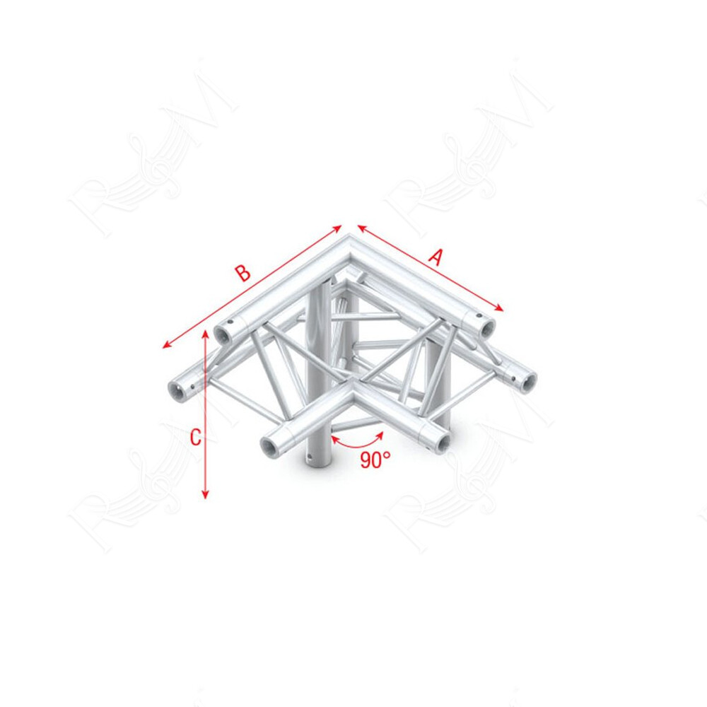 Pro-30 Triangle P Truss - Corner down right - apex up ALB31 - 90° corner - P