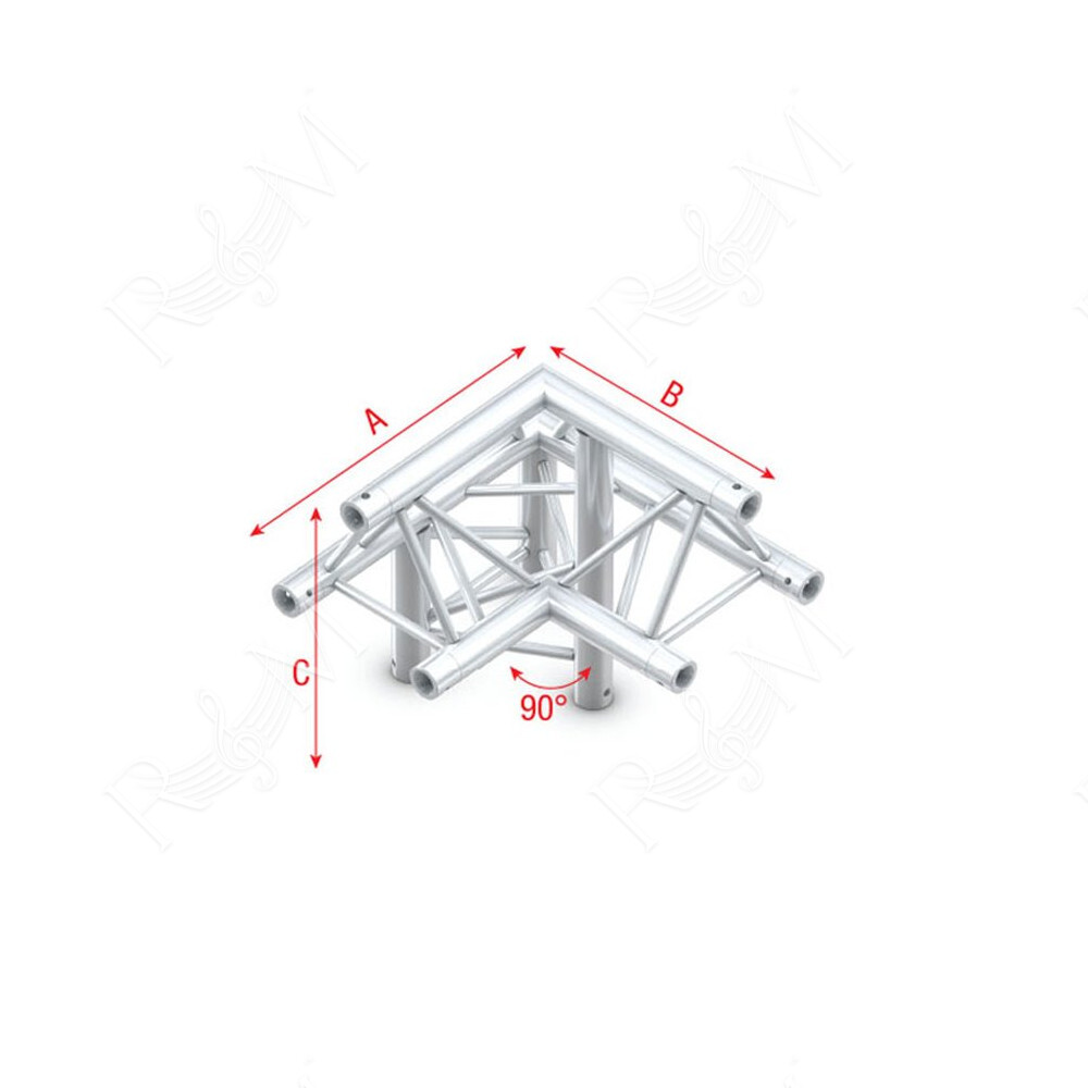 Pro-30 Triangle P Truss - Corner down left - apex up ALB32 - 90° corner - P