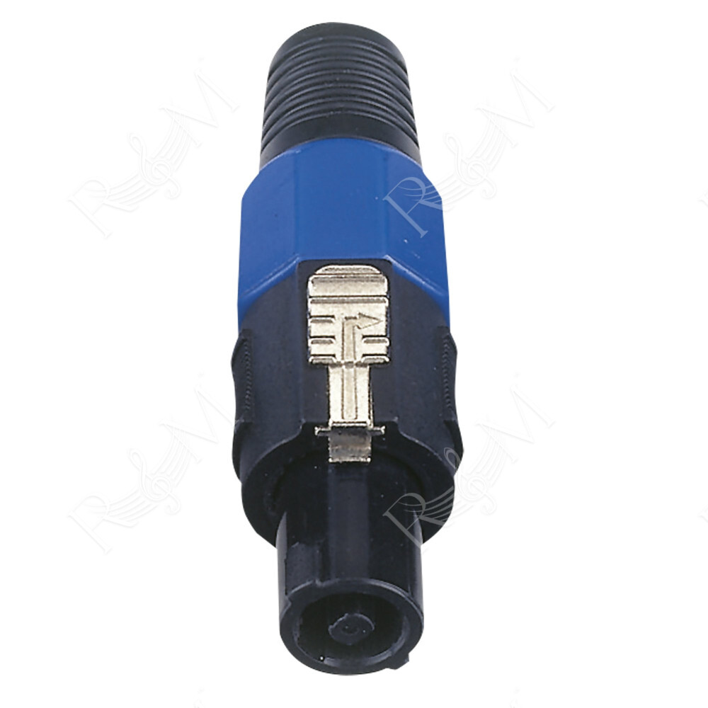 Speaker 4P Connector - male Cappuccio finale blu - maschio