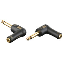 XGA10 - Jack/M mono to mini-jack/F - 90° - incl. 2x 10 kilo-Ohm resistors Inclusi 2 resistori da 10 kilo-Ohm