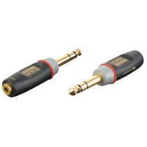 XGA12 - Jack/M stereo to mini-jack/F - incl. 2x 10 kilo-Ohm resistors Inclusi 2 resistori da 10 kilo-Ohm