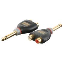 XGA19 - Jack/M mono to 2x RCA/F