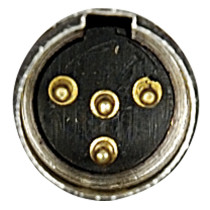 N-CON Mini XLR 4P Plug - male Maschio