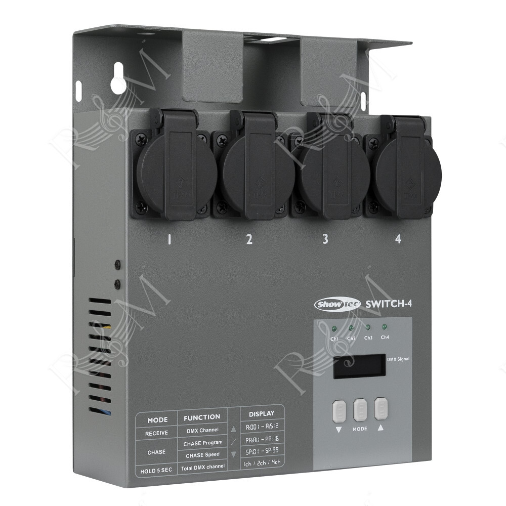 MultiSwitch DMX512 a 4 canali. switchpack