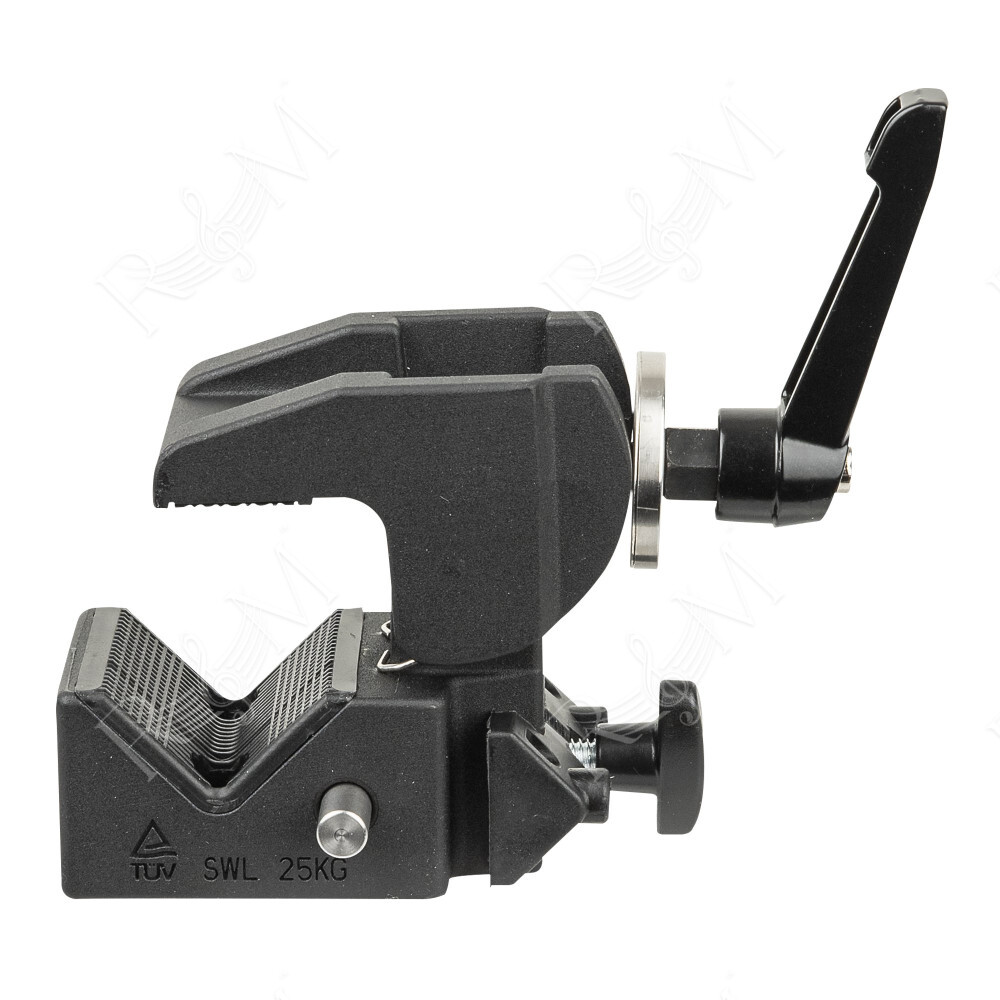 10-55 mm Multigrip Clamp SWL: 25 kg - nero - TÜV