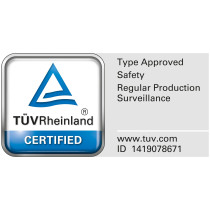 10-55 mm Multigrip Clamp SWL: 25 kg - nero - TÜV