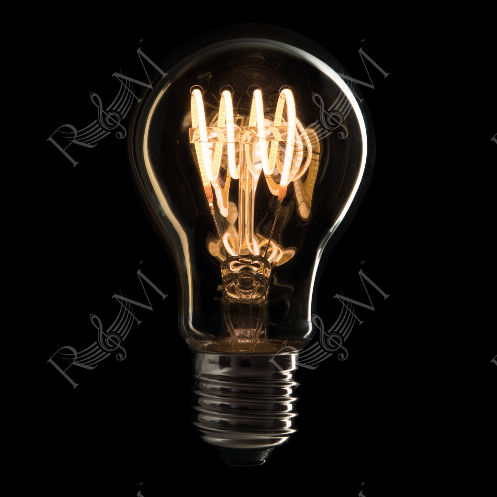 LED Filament Bulb E27 4 W - dimmerabile - copertura in vetro dorato