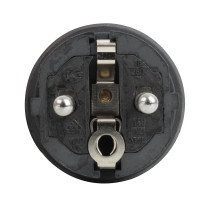 Connettore Schuko maschio in gomma