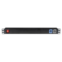19" 1U Socketstrip 7 Con ingresso Powercon