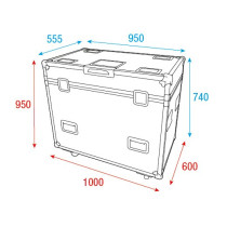 Flight case per 2x Furion S602 Spot o P602 Profile