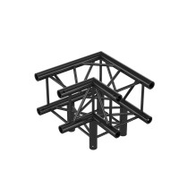 Pro-30 Square F Truss - Corner 3-way QLVF30 - 90° corner - heavy duty - black - F