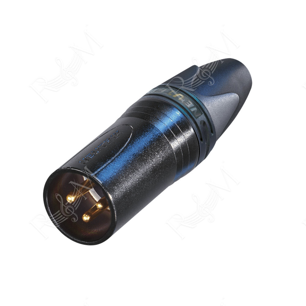 XLR 3P male Black housing