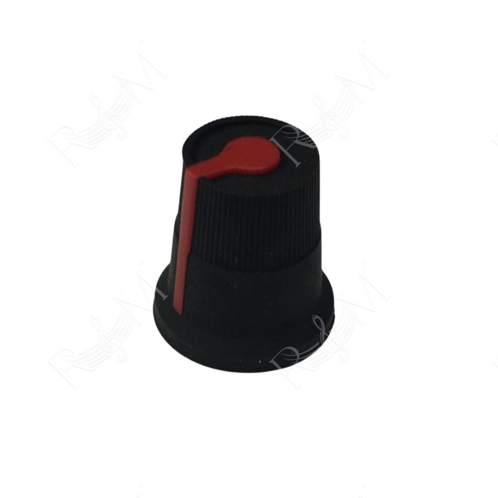 Copri Potenziometro Nero Rosso Gain FBT MaxX 2/4A MaxX 10SA e Volume Jolly 12RA-BA 15RA-BA