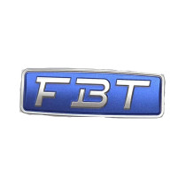 Logo FBT Adesivo in Resina 87x29 mm per Serie Mitus HiMaxX J Ricambio Originale