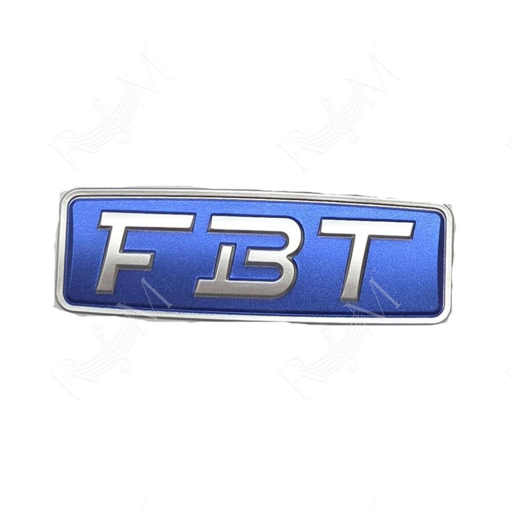Logo FBT Adesivo in Resina 87x29 mm per Serie Mitus HiMaxX J Ricambio Originale