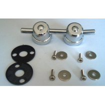 Tirante doppio cromato con aggancio (Opera, Formula, XD).