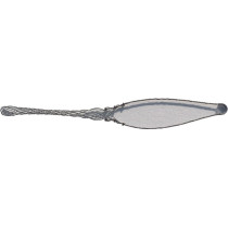 pCalza metallica nichelata in filo di acciaio ø 1mm. per bloccaggio cavi multipolari da 28 a 38 mm./p