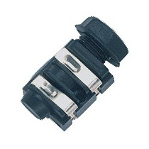 Presa da pannello jack mono Ø 6.3 mm.-1/4' a 2 poli, contatti a saldare.