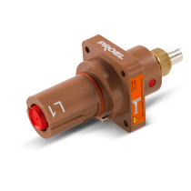 pPresa da pannello Proel Lock. Colore: Marrone. Fase: L1./p