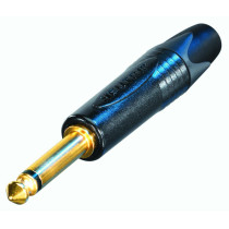 pJack Mono professionale NEUTRIK Ø 6.3 mm - 1/4” dal minimo ingombro (Ø 14.5 mm). Versione cromato nero con contatti contatti do