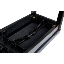 pPanca doppia professionale in legno per piano ed organo con sedute imbottite con rivestimento in similpelle./p 