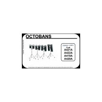 COPPIA OCTOBANS PEACE OB1618 6"X16" E 6"X18" CON STAND