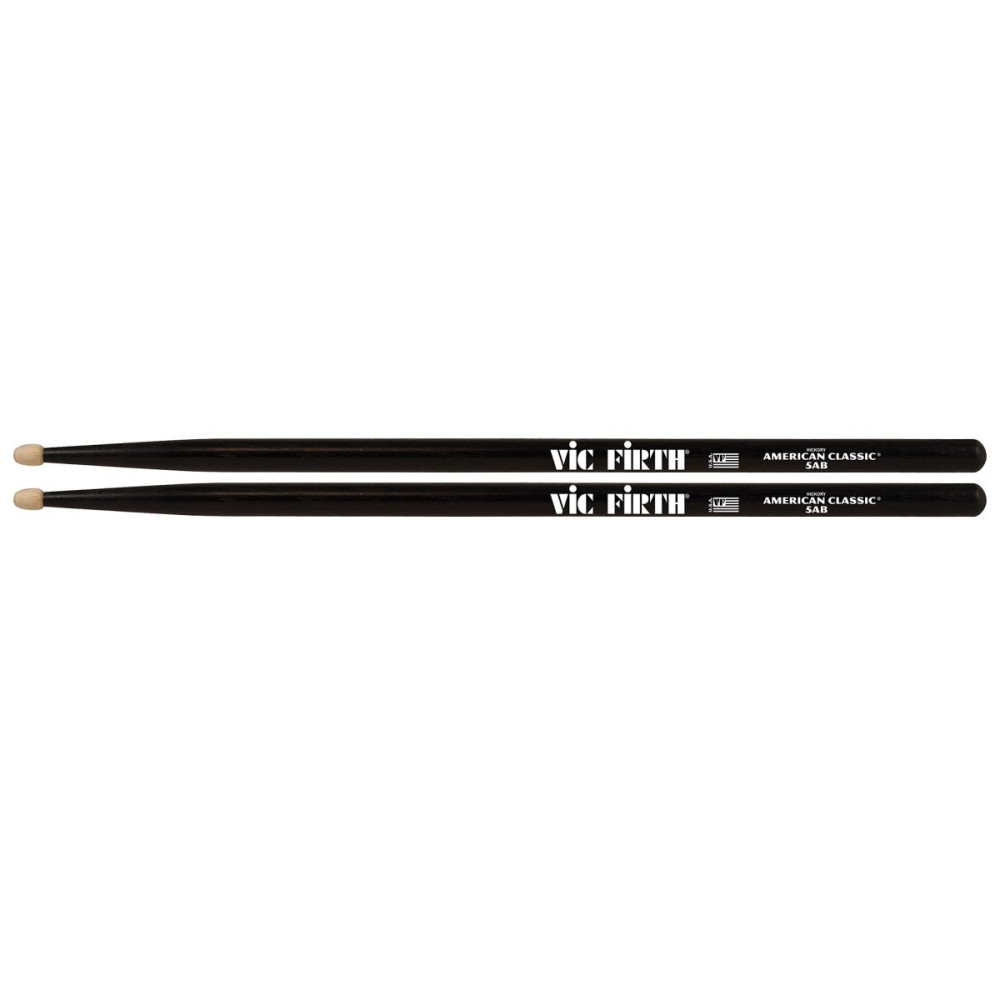 COPPIA BACCHETTE VIC FIRTH 5AB LEGNO BLACK
