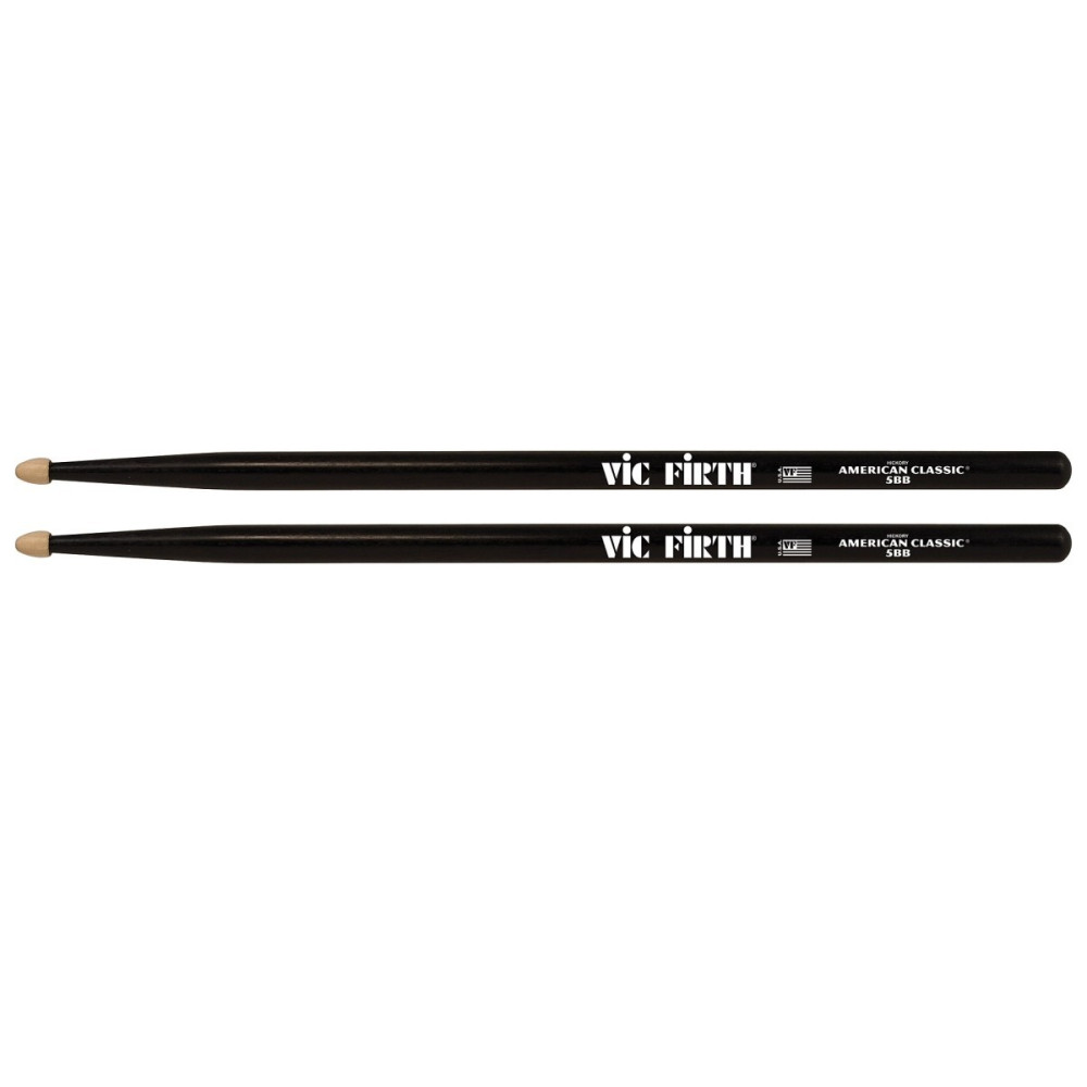 COPPIA BACCHETTE VIC FIRTH 5BB LEGNO BLACK