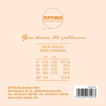 SET OPTIMA  PROTOS 1010 B  VIOLINO 4/4 SERIE